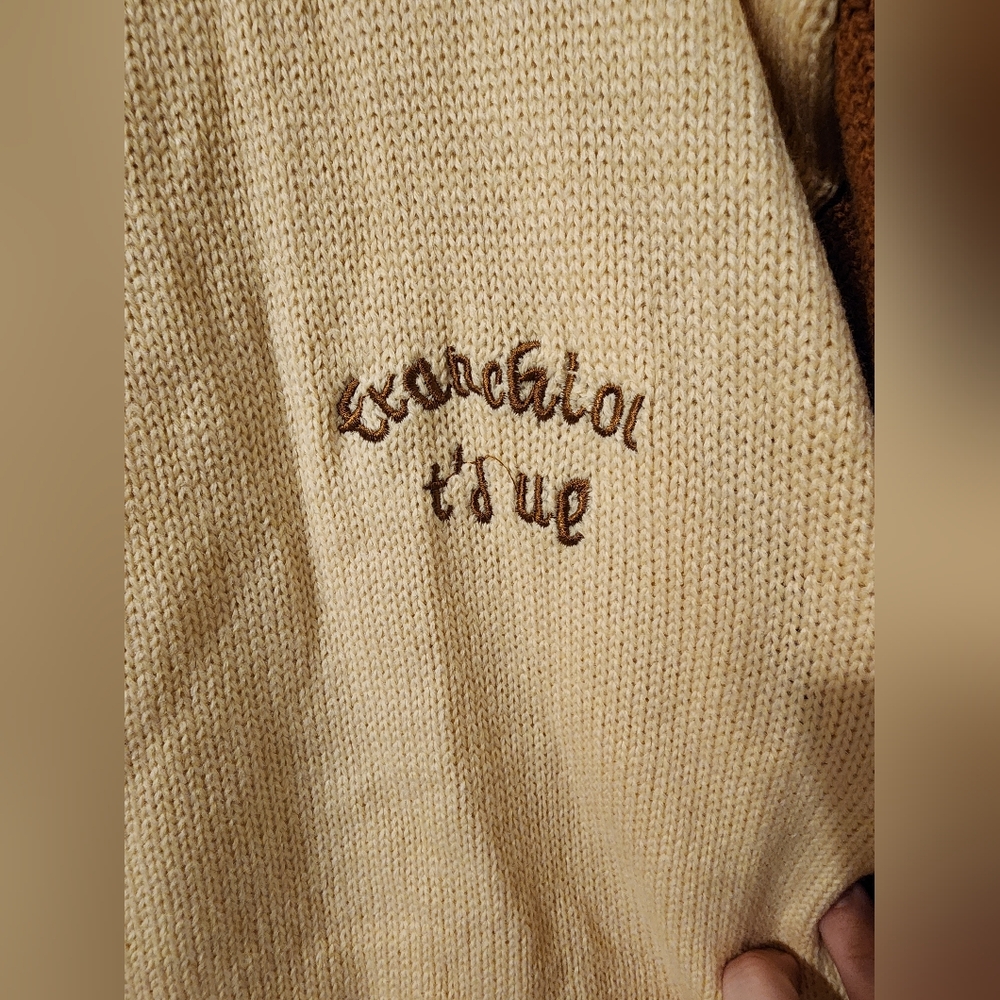 Embroidered Color Block Drop Shoulder Cardigan Pr… - image 4